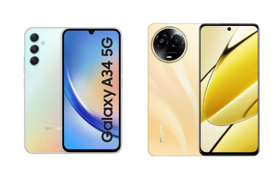 گلکسی A34 در مقابل ریلمی 11