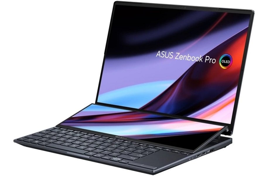 لپ تاپ 14.5 اینچی ایسوس مدل ZenBook Pro Duo 14 UX8402ZE-M3026W-i7 16GB 1SSD RTX3050Ti
