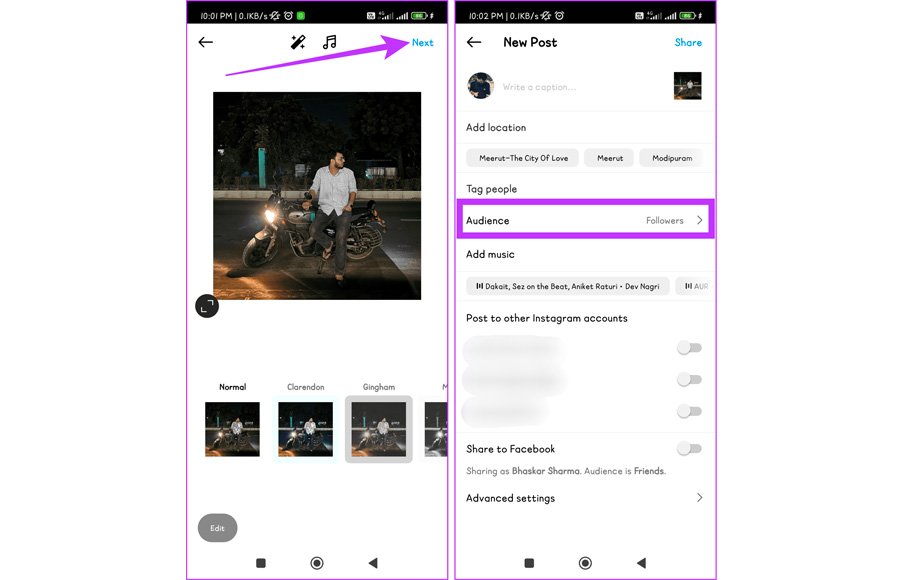 share instagram posts reels stories with close friends 5