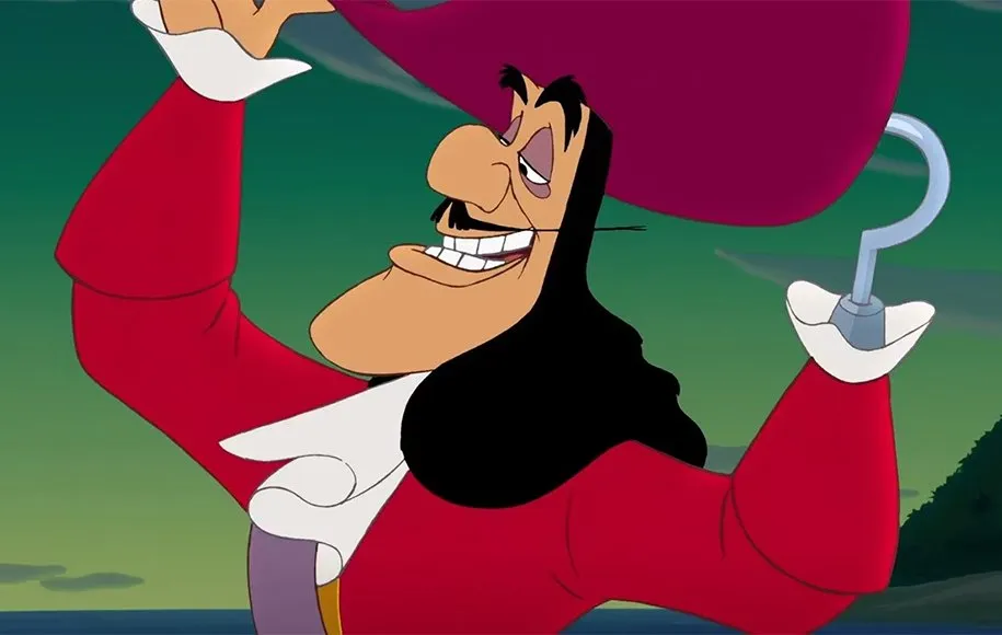 کاپیتان هوک در «پیتر پن»