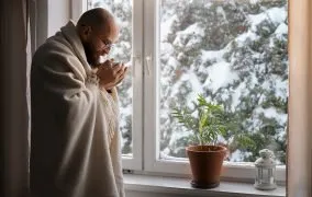 یک روز برفی در خانه