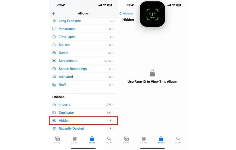 پسورد گذاشتن روی عکس آیفون