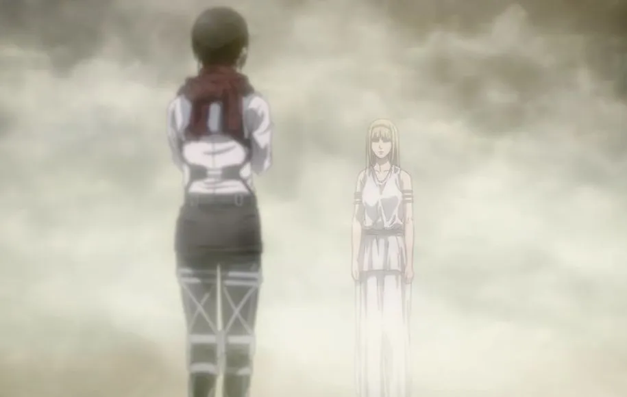 رودرویی یمیر و میکاسا در انیمه حمله به تایتان