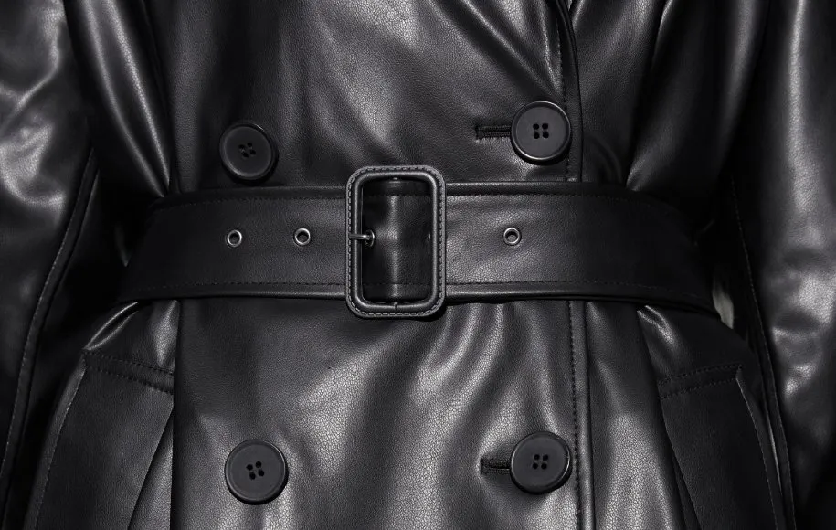 ترنچ کت چرم