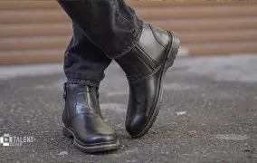 بررسی نیم بوت مردانه مدل دو طرف زیپ