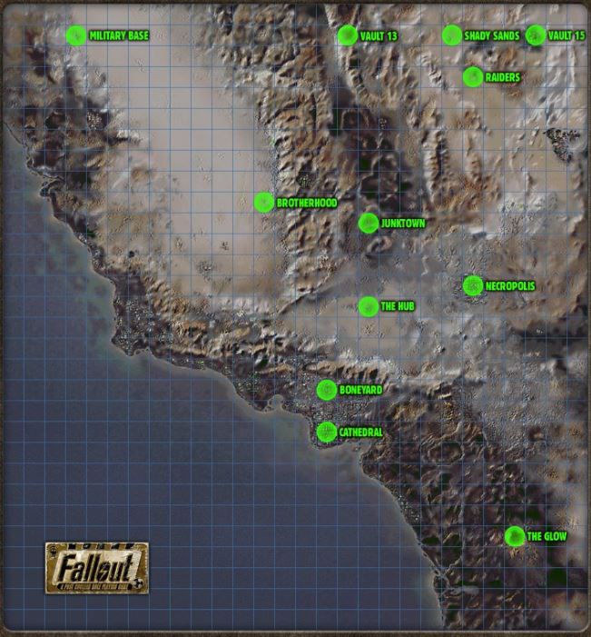 Fallout 1 Map