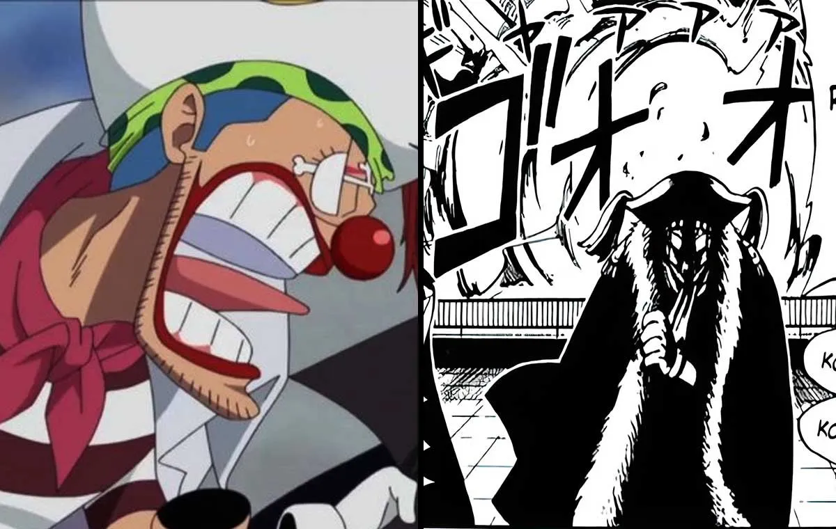 تفاوت رفتار باگی در مانگا و انیمه وان پیس