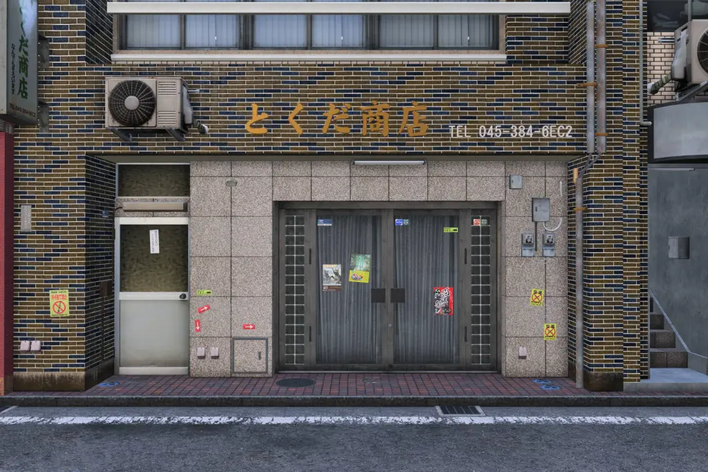 ویترین مغازه‌ها در بازی یاکوزا-1
