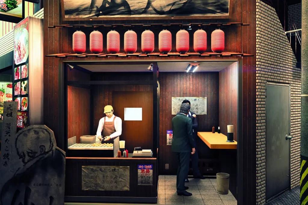 ویترین مغازه‌ها در بازی یاکوزا-10