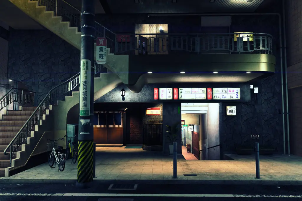 ویترین مغازه‌ها در بازی یاکوزا-9