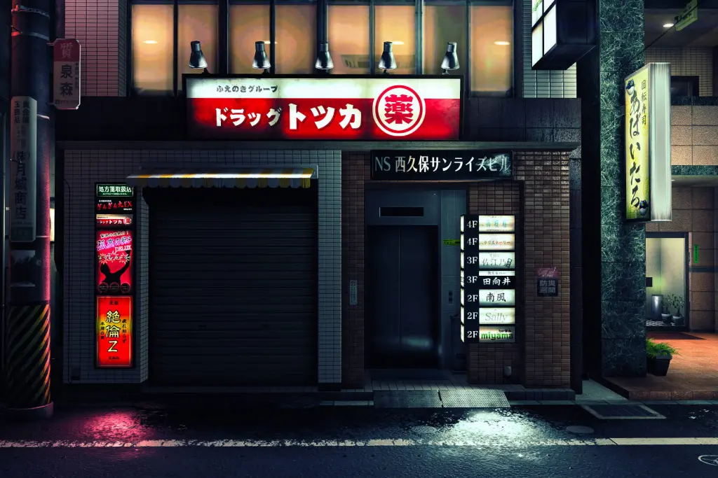 ویترین مغازه‌ها در بازی یاکوزا-12