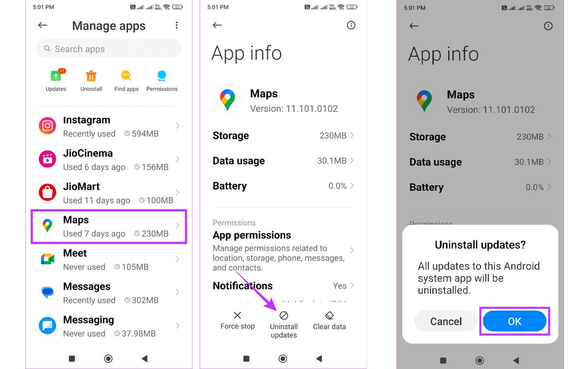 delete pre-installed apps on android ۶