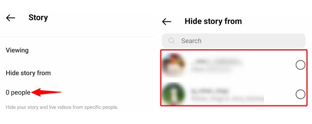 how to hide posts from someone on instagram ۳
