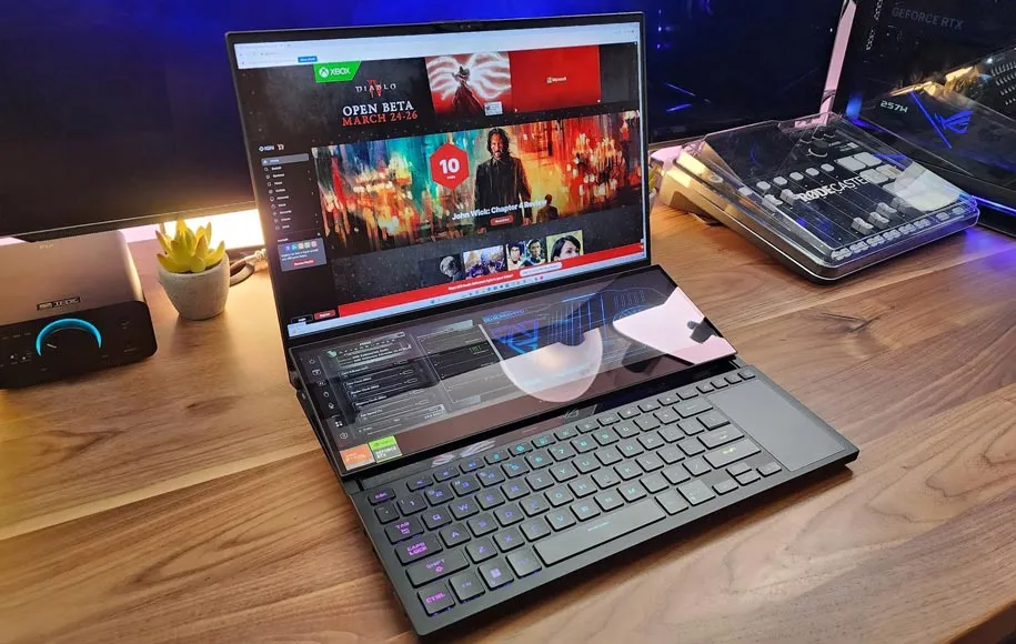 لپ‌تاپ‌های دو نمایشگر