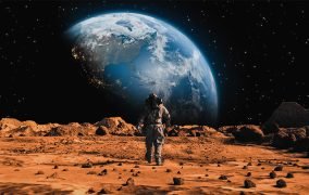 انسان روی مریخ در فکر زمین