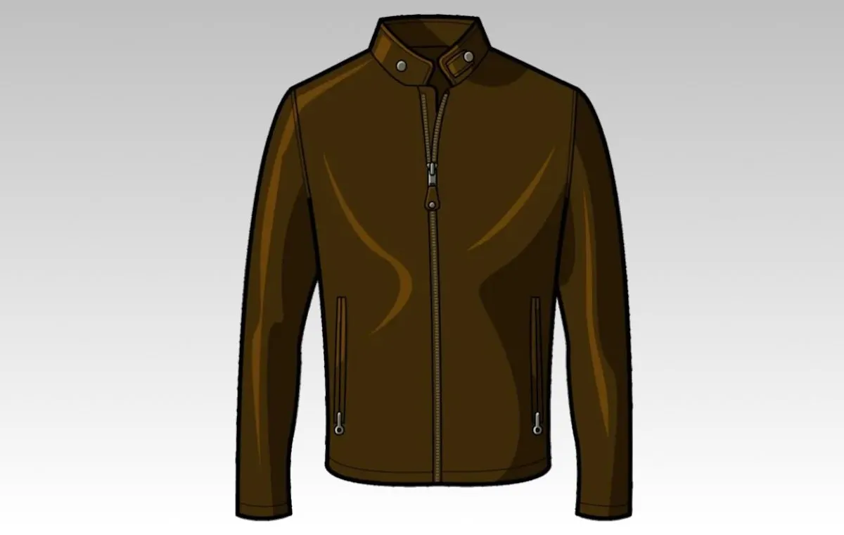 استایل با کت چرم موتو