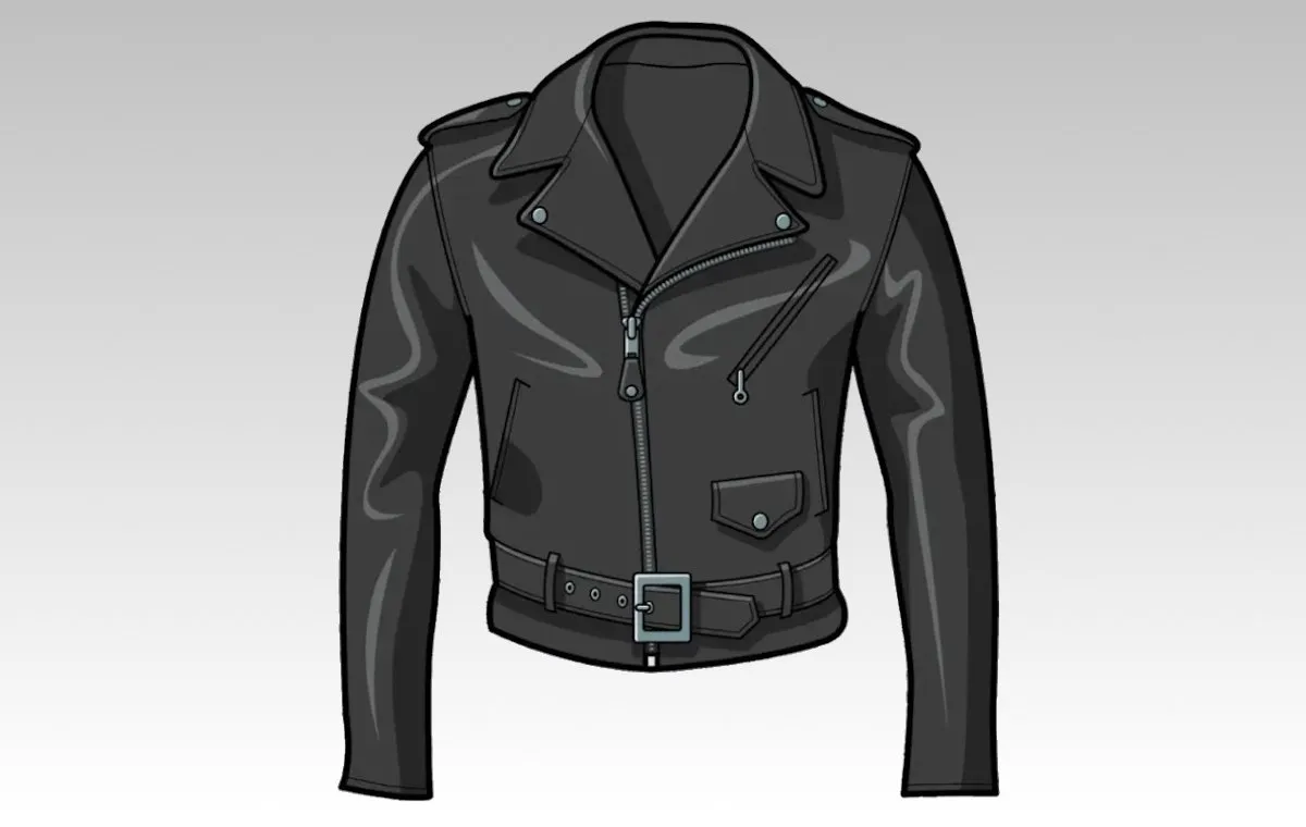 استایل با کت چرم بایکر