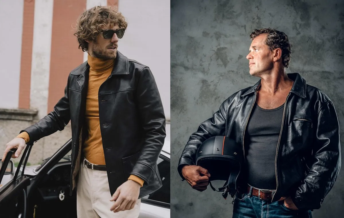 کت چرم مردانه