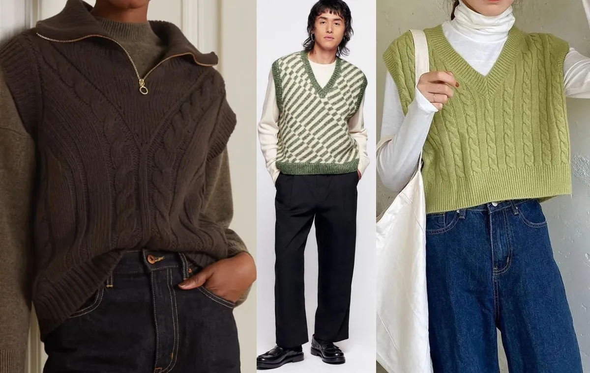 ترکیب وست بافت و بلوز جذب یا پلیور