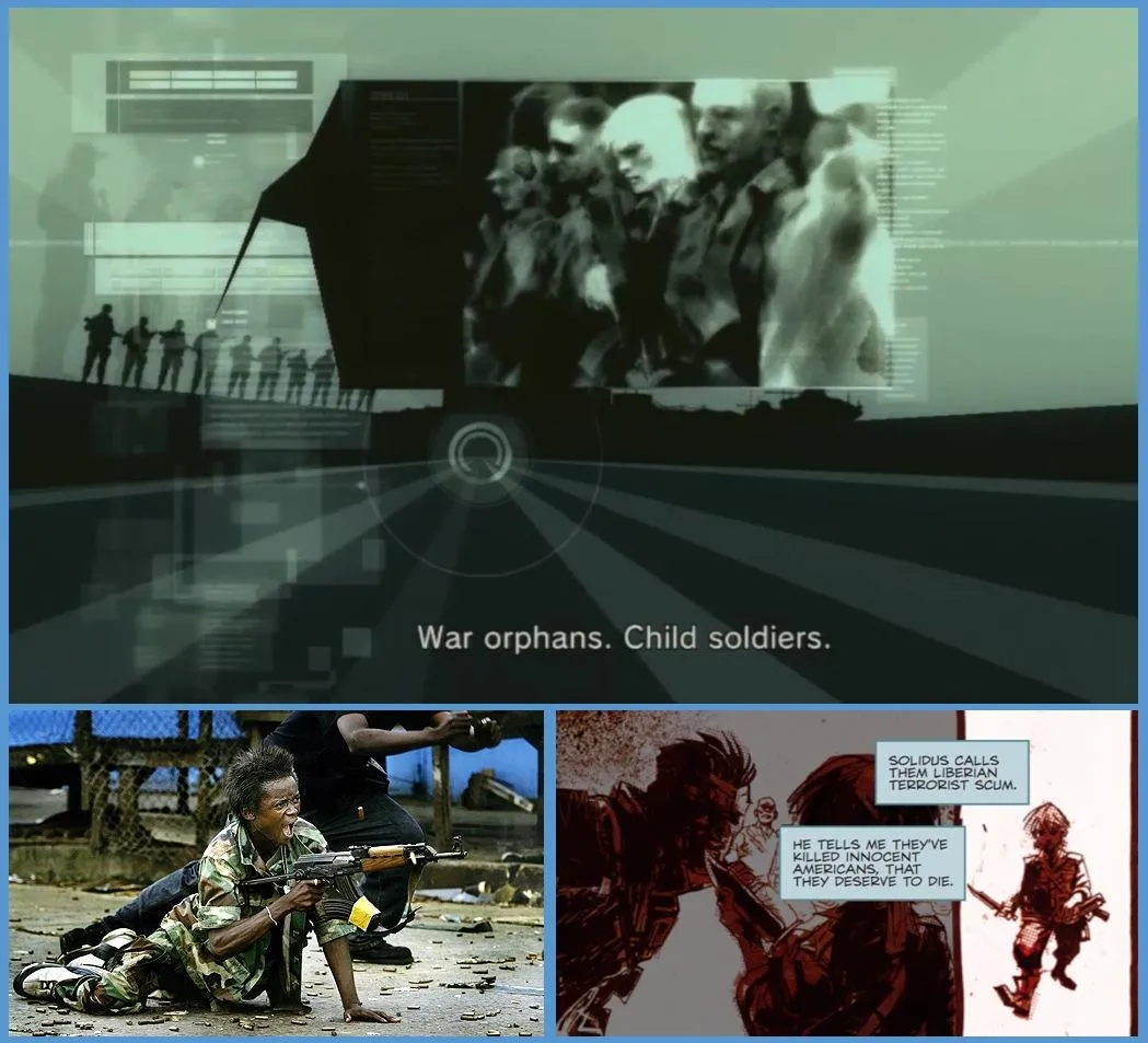 متال گیر سالید ۲ و جنگ داخلی لیبریا