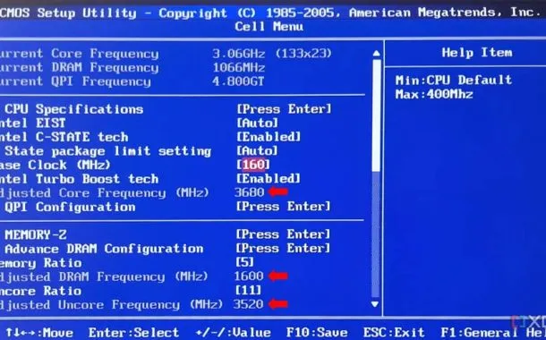 اورکلاک پردازنده