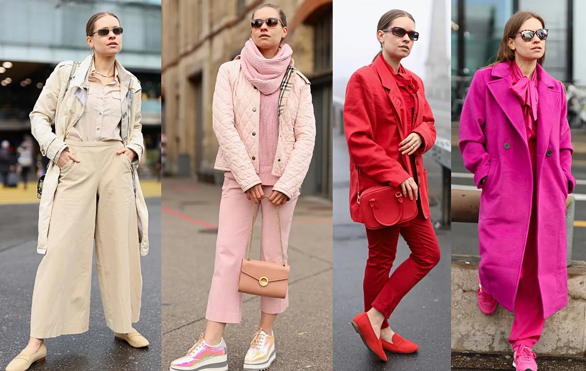 انتخاب لباس تک رنگ، تکنیک رایج برای بلند دیده شدن