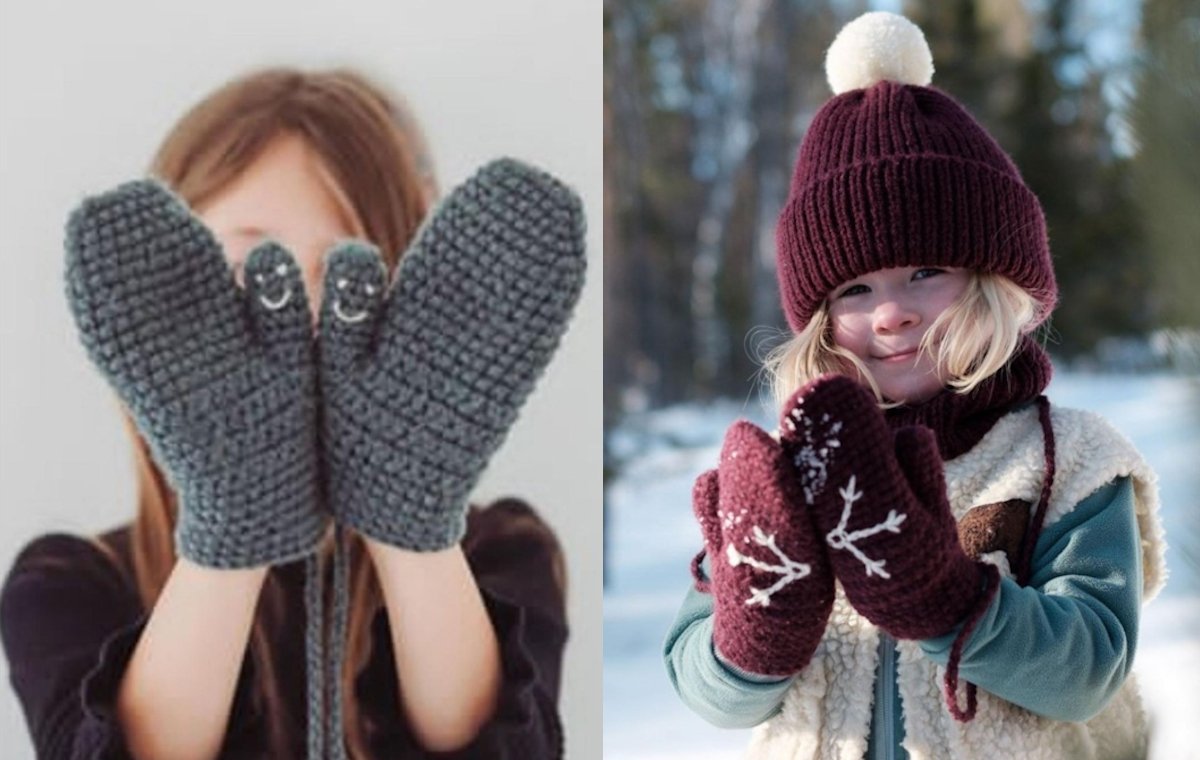 دستکش بچه‌گانه زمستانی