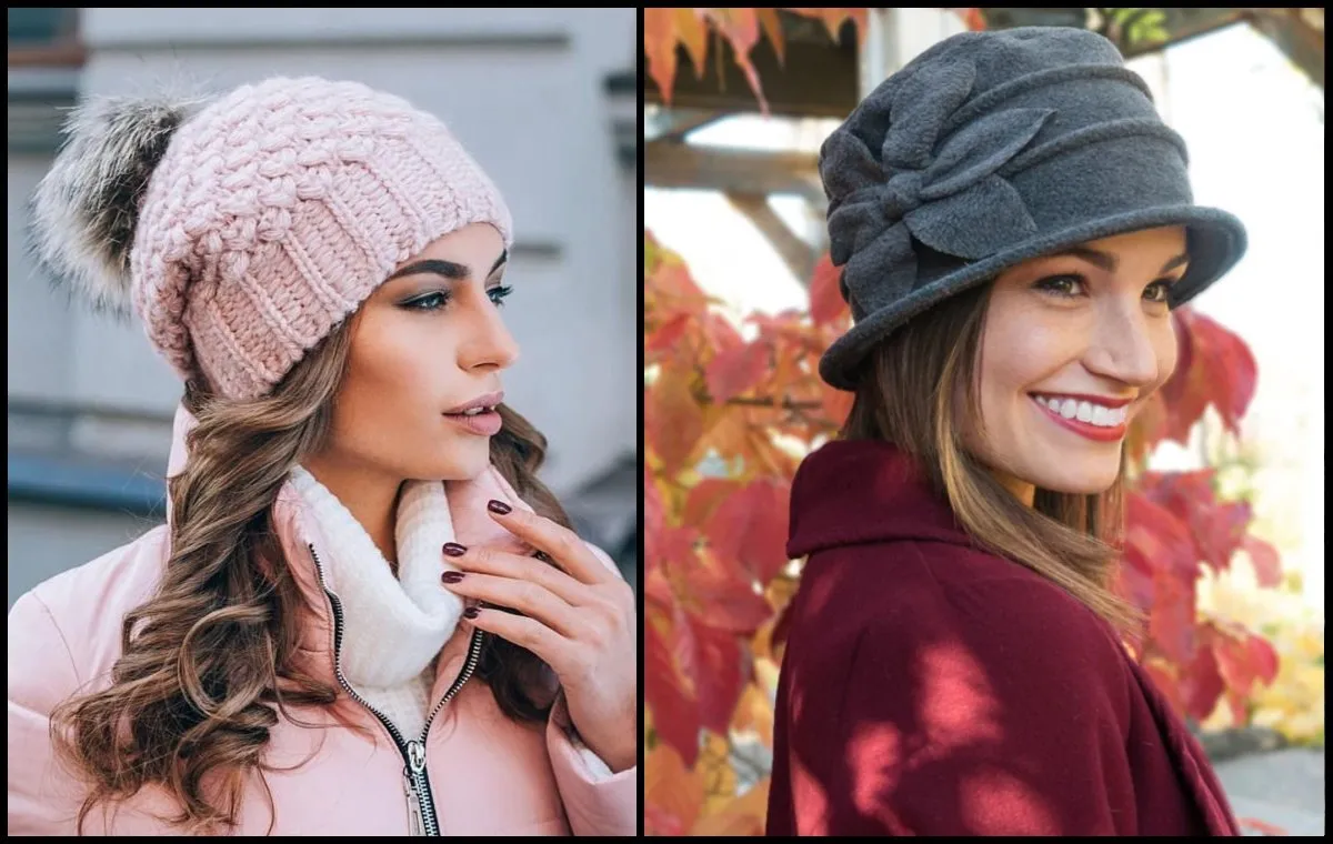 استایل با انواع کلاه زمستانی