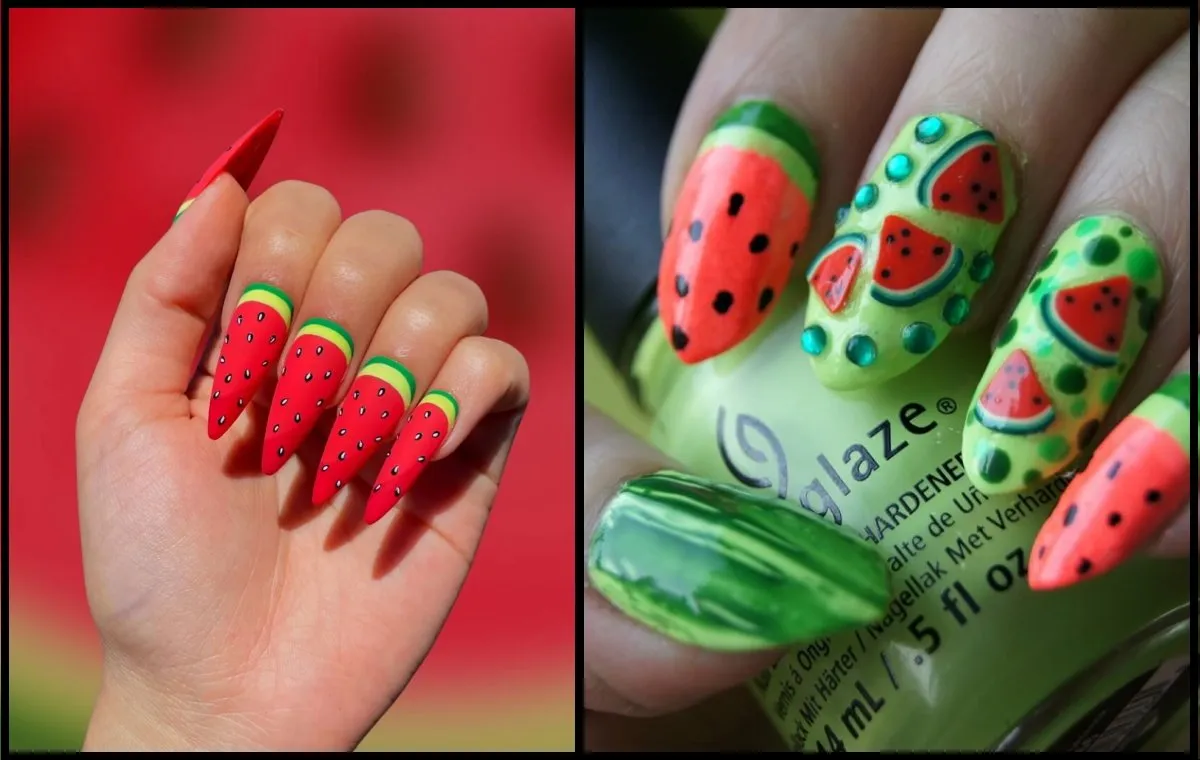 طرح ناخن شب یلدا