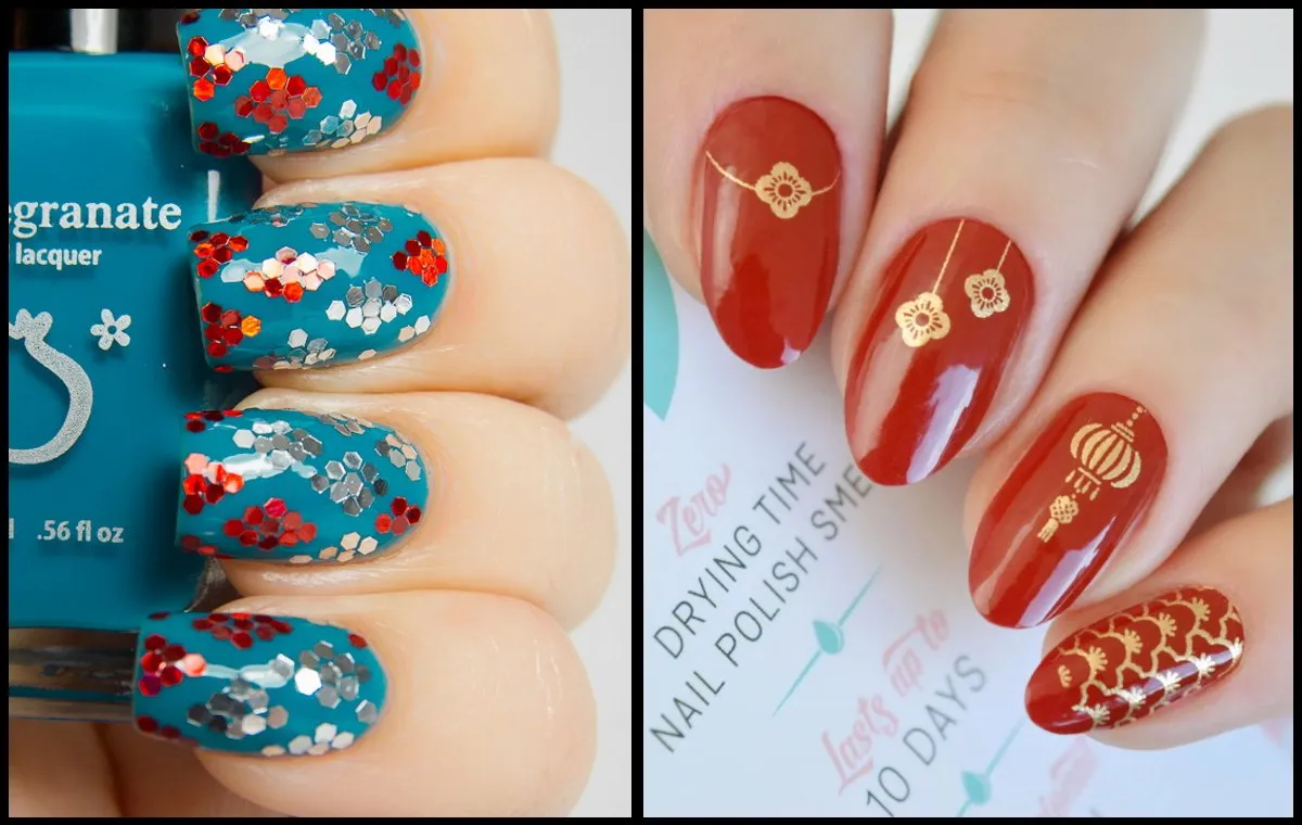 ایده‌هایی سنتی برای طرح ناخن شب یلدا