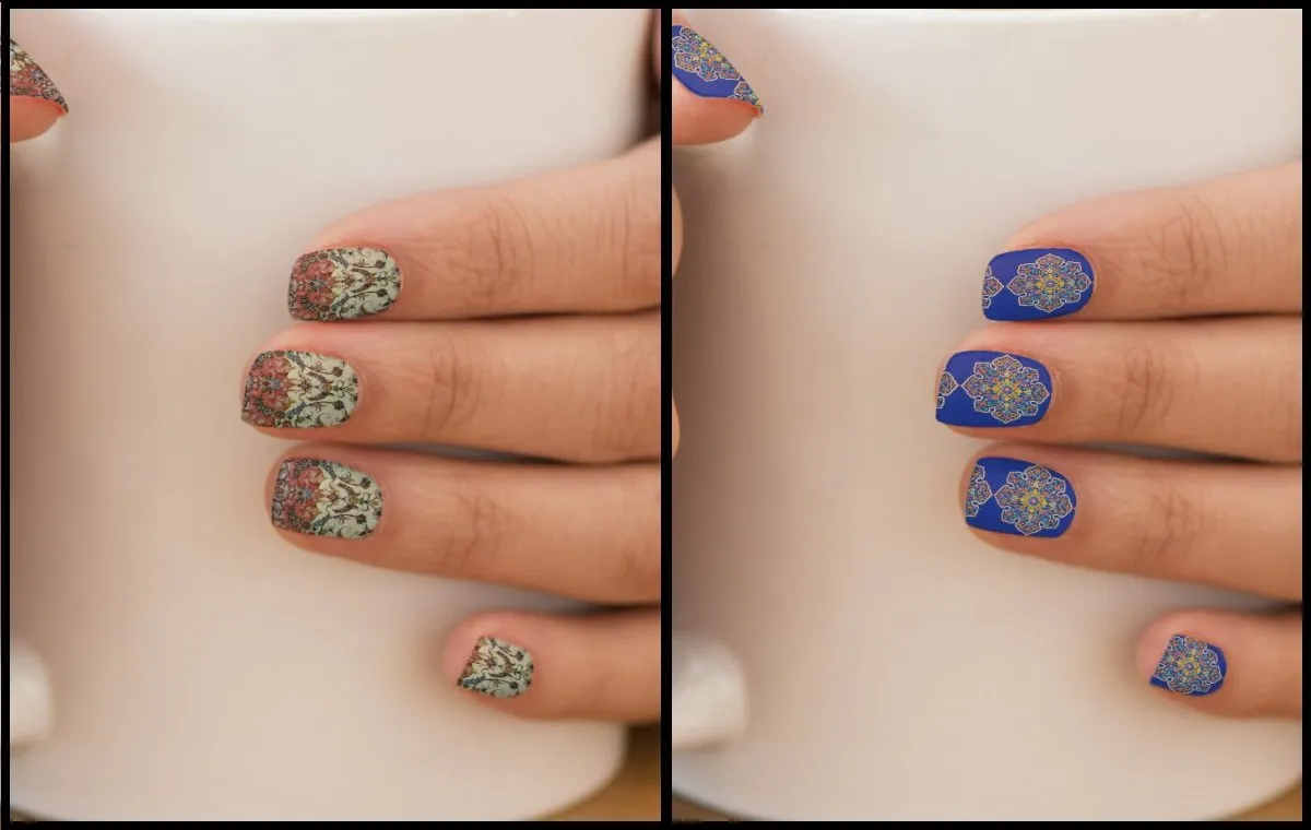 ایده‌هایی سنتی برای طرح ناخن شب یلدا