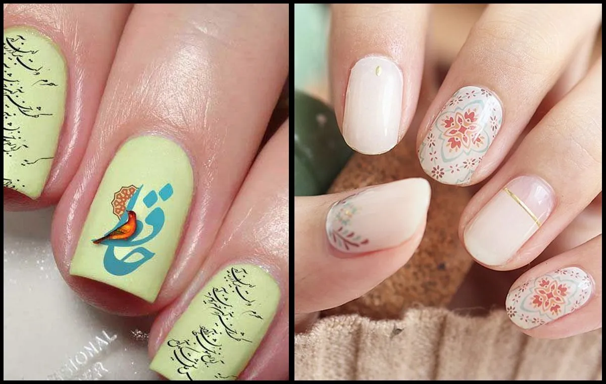 ایده‌هایی سنتی برای طرح ناخن شب یلدا