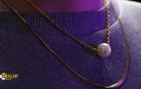 گردنبند زنانه مدل ماری استیل 017 گردنبند زنانه مدل مروارید مینیمال