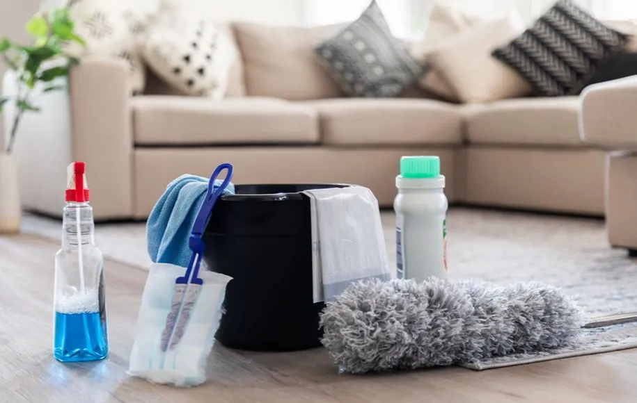 روتین تمیز کاری خانه