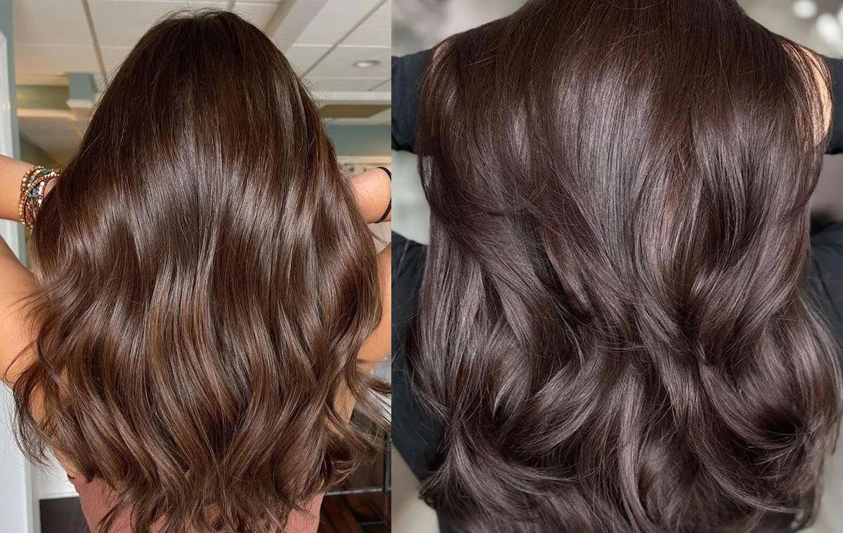 رنگ موی قهوه‌ای شکلاتی