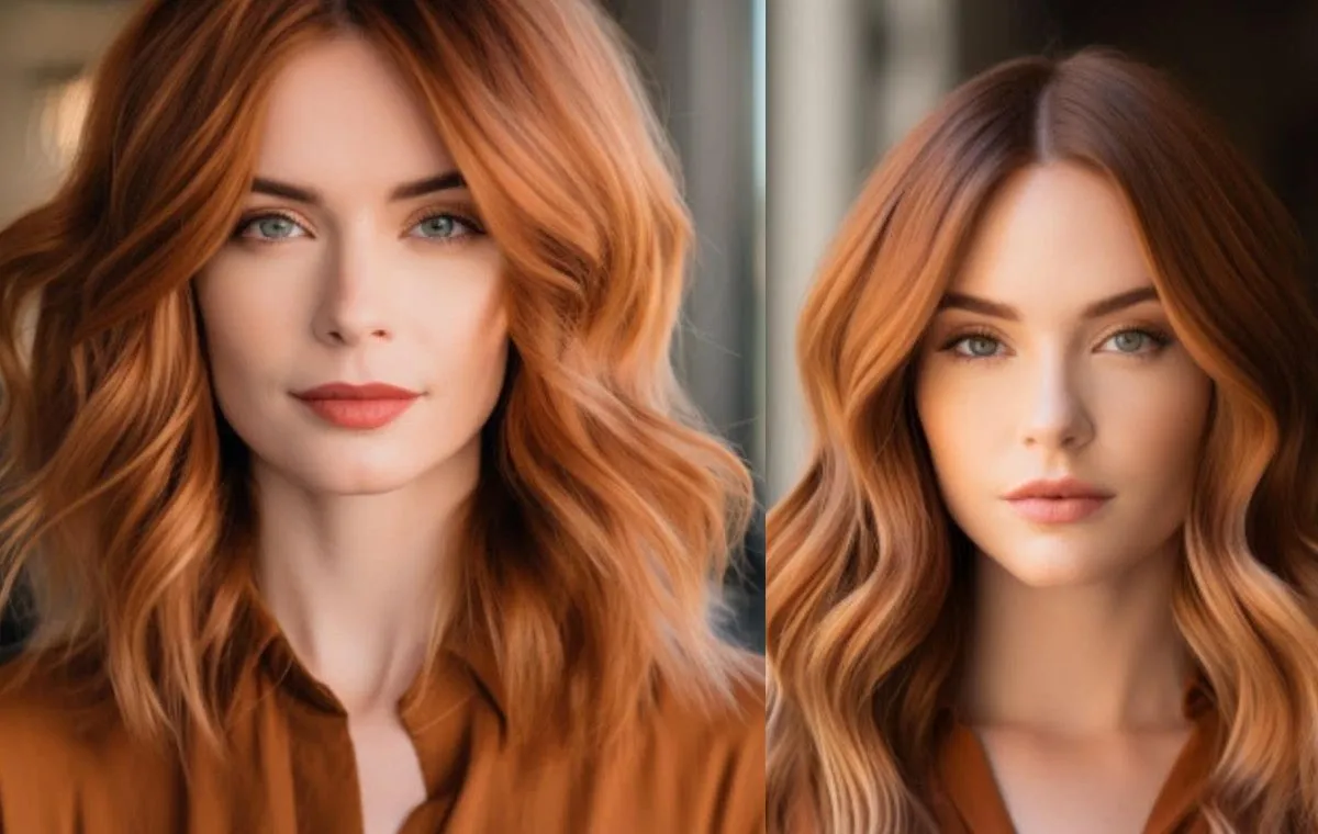 رنگ موی فانتزی صحرایی مسی