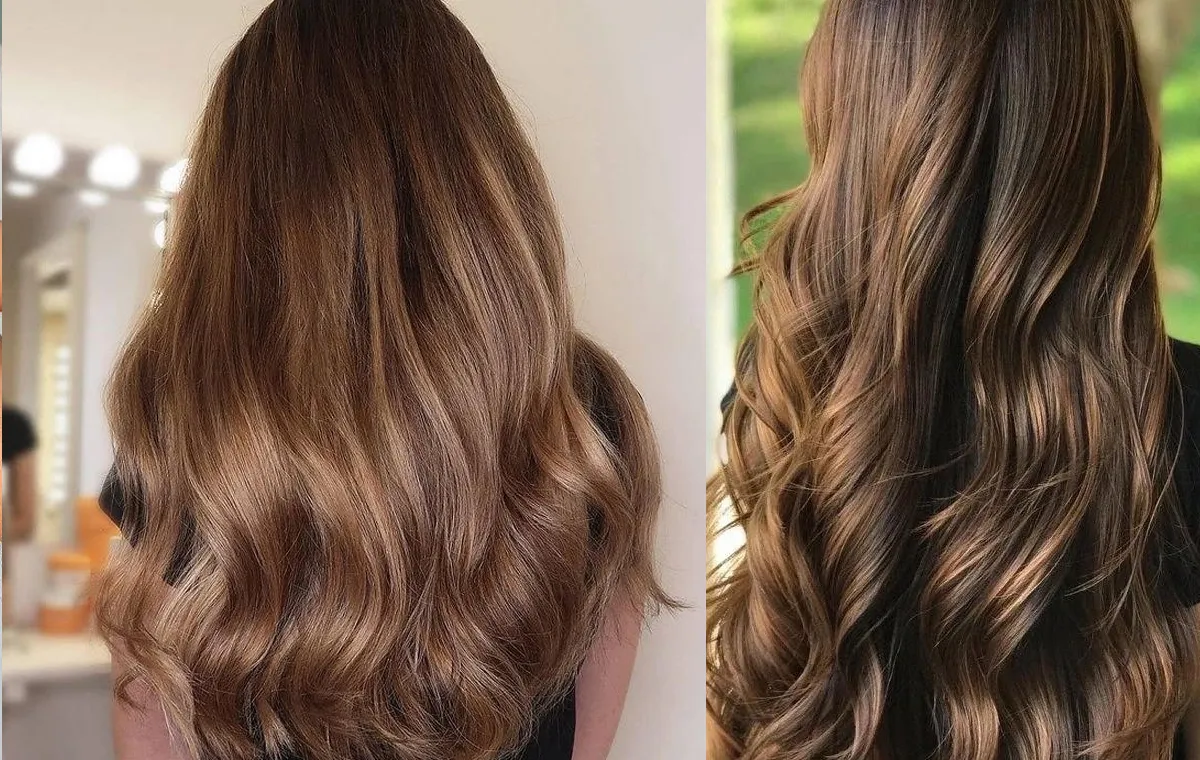 رنگ موی قهوه‌ای طلایی