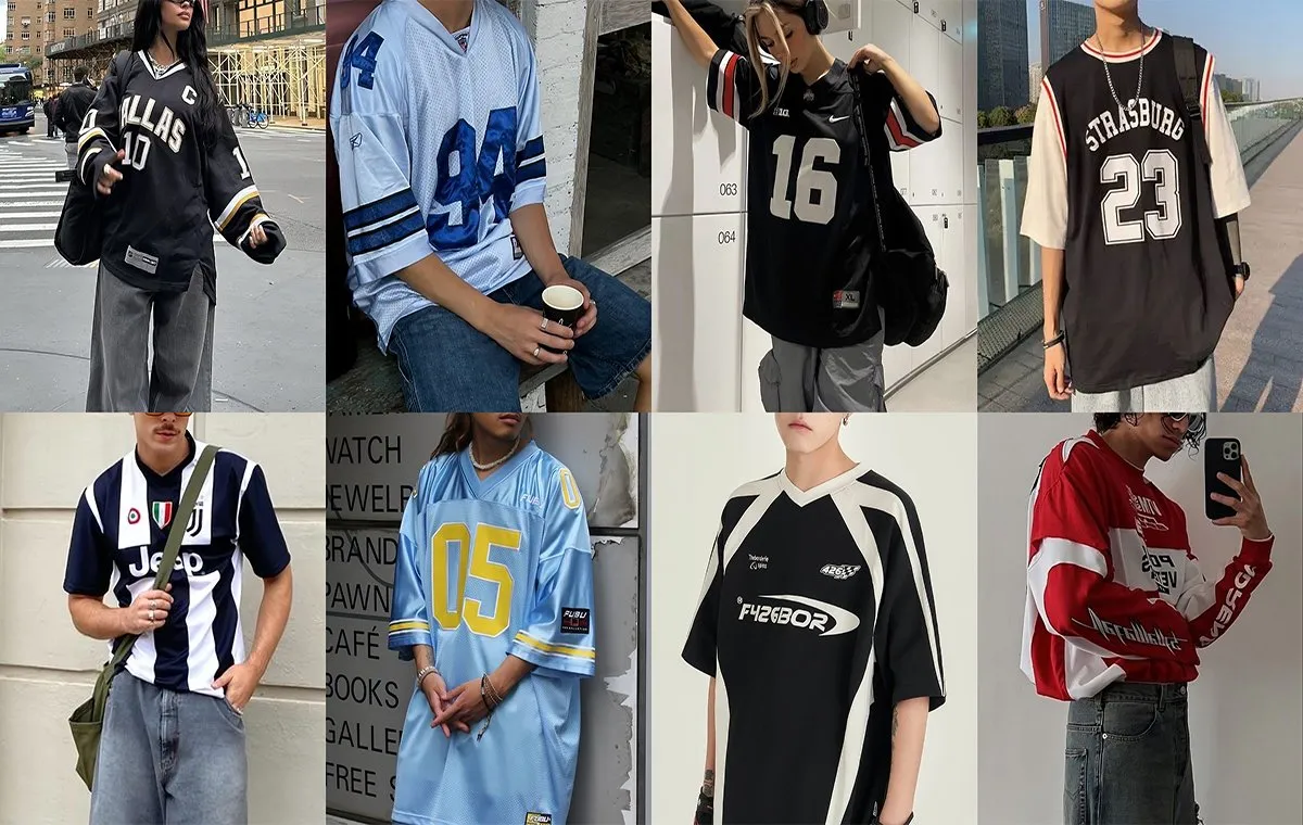 استایل تینیجر با تیشرت‌های ورزشی و اورسایز