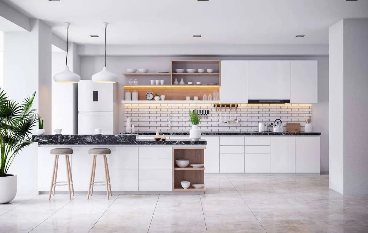 قبل و بعد بازسازی آشپزخانه