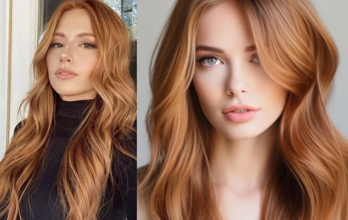 رنگ مو مسی روشن