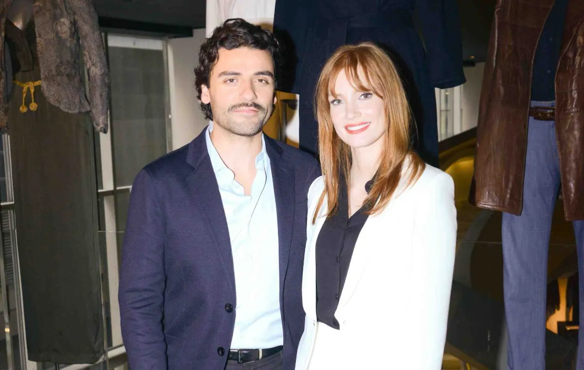 عکسی مشترک از جسیکا چستین و اسکار آیزاک که امیدواریم آن‌ها را در فیلم‌های دیگری هم در کنار یکدیگر ببینیم.