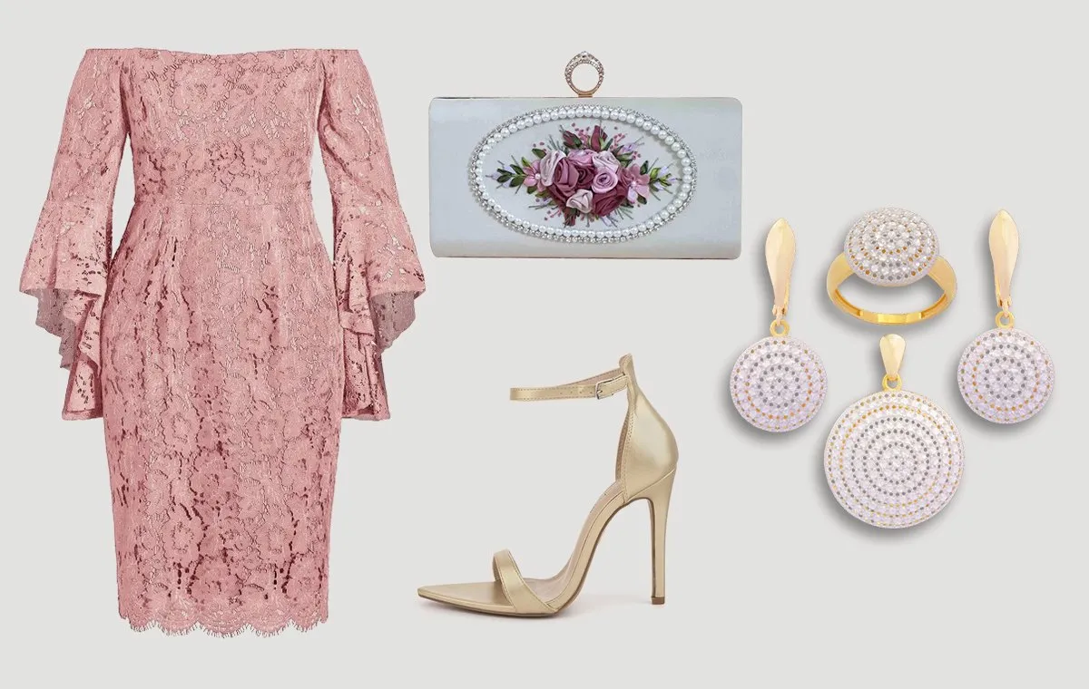 استایل دخترانه با پیراهن گیپور