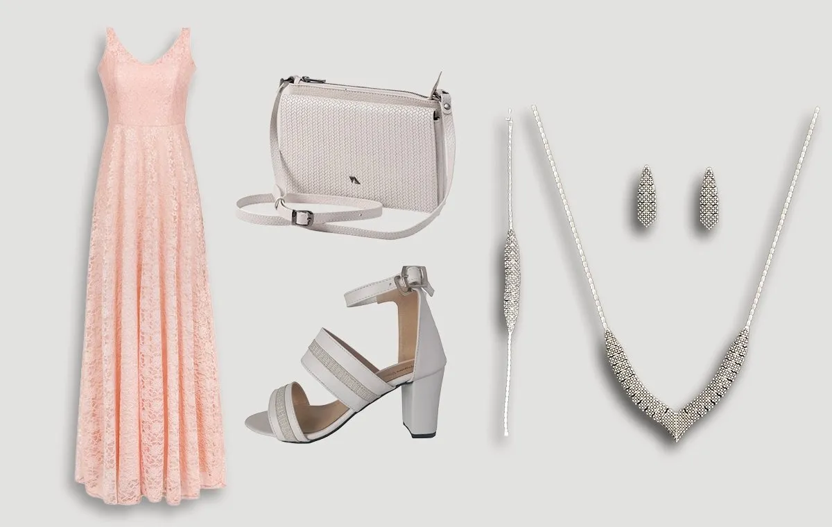 استایل با پیراهن گیپور دخترانه با رنگ صورتی