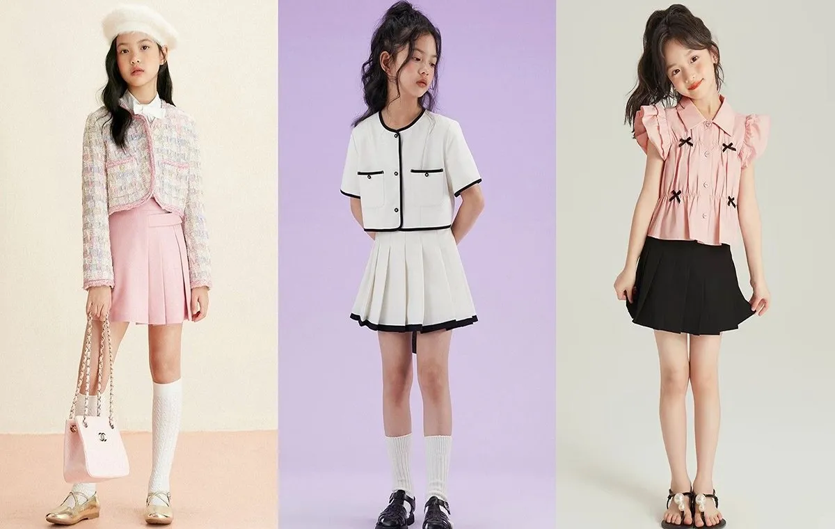 مدل لباس عید دخترانه با دامن