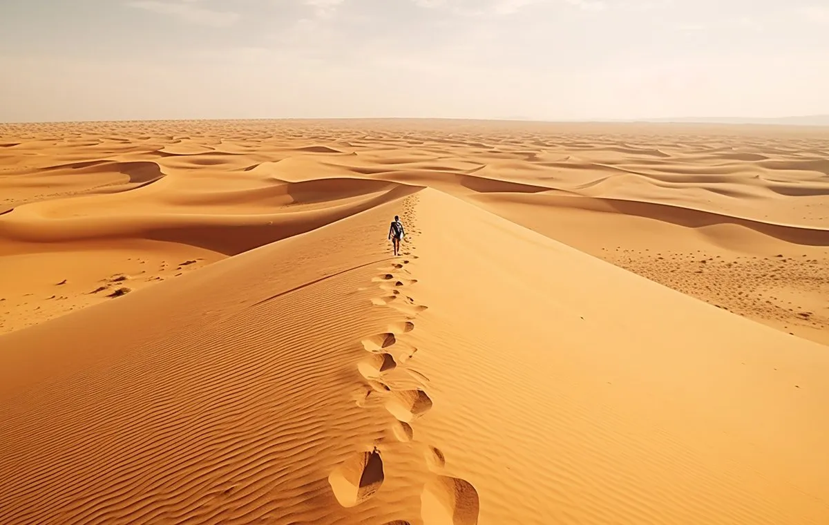 نکات ایمنی پیاده‌روی در سفر کویری