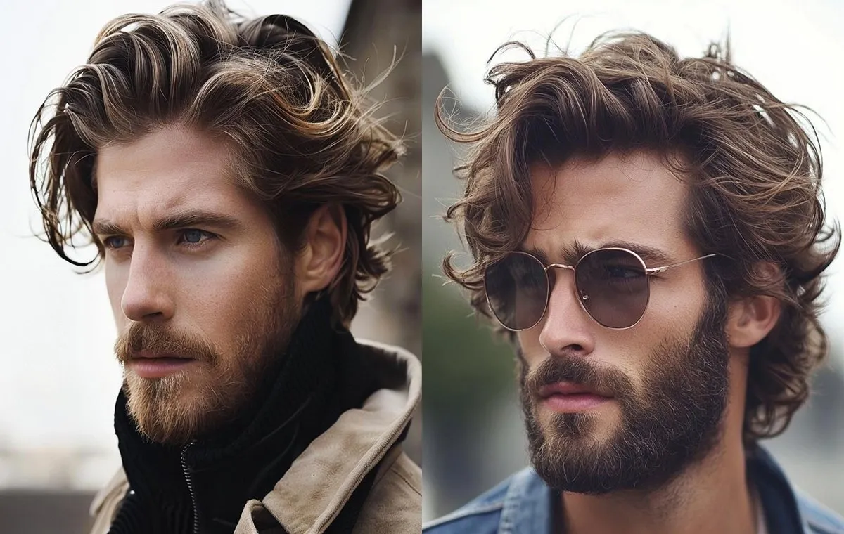 مدل موی مجعد با اندازه متوسط