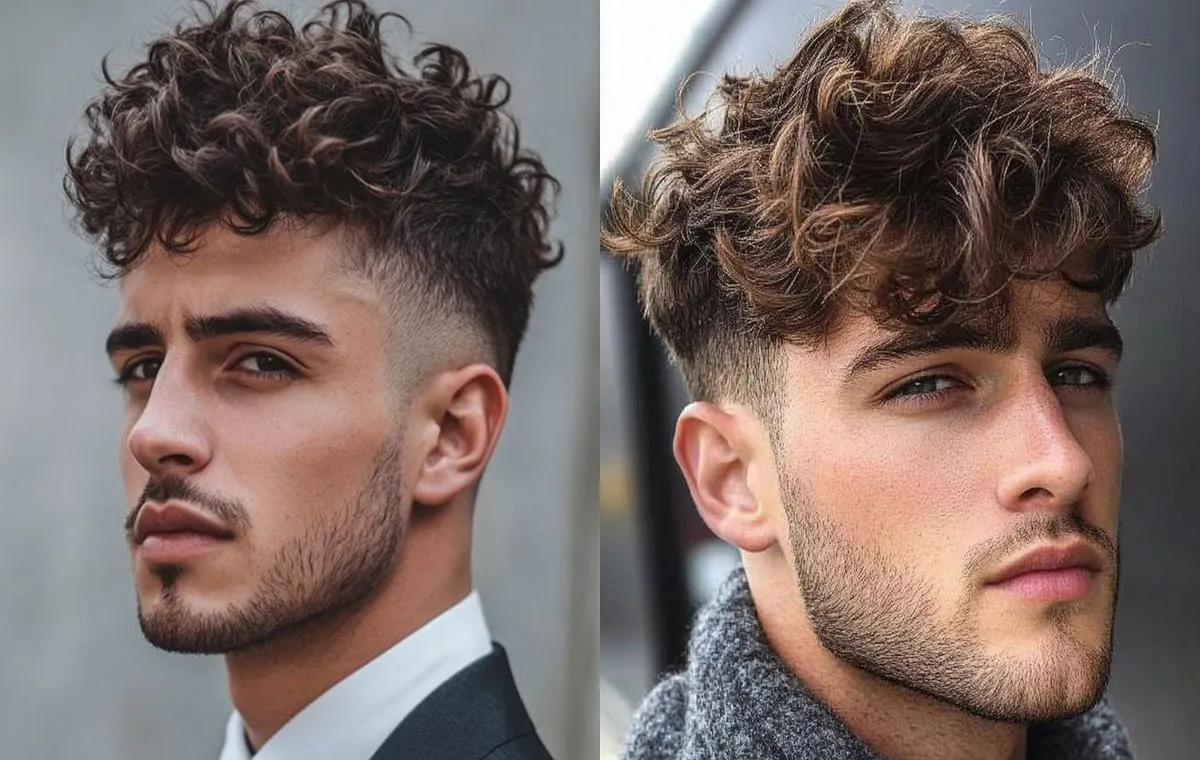 موی فر  مردانه به همراه فید