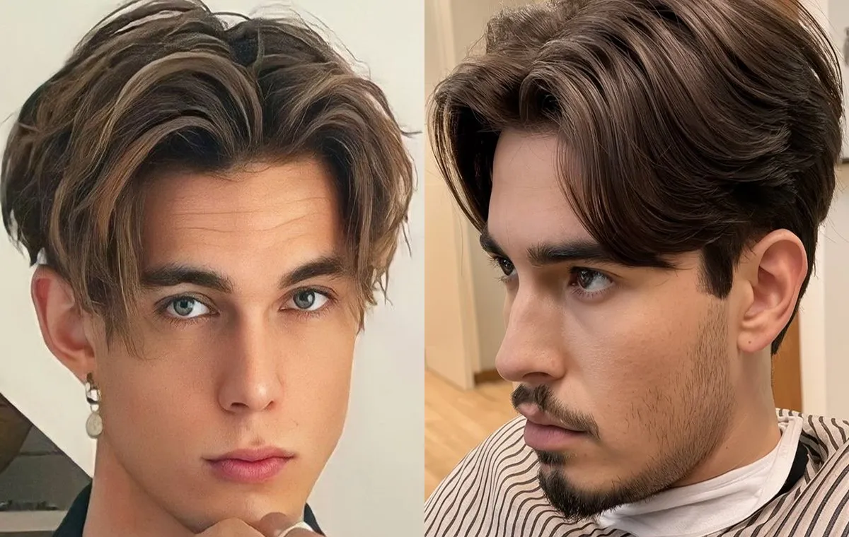 مدل مو مردانه با فرق وسط