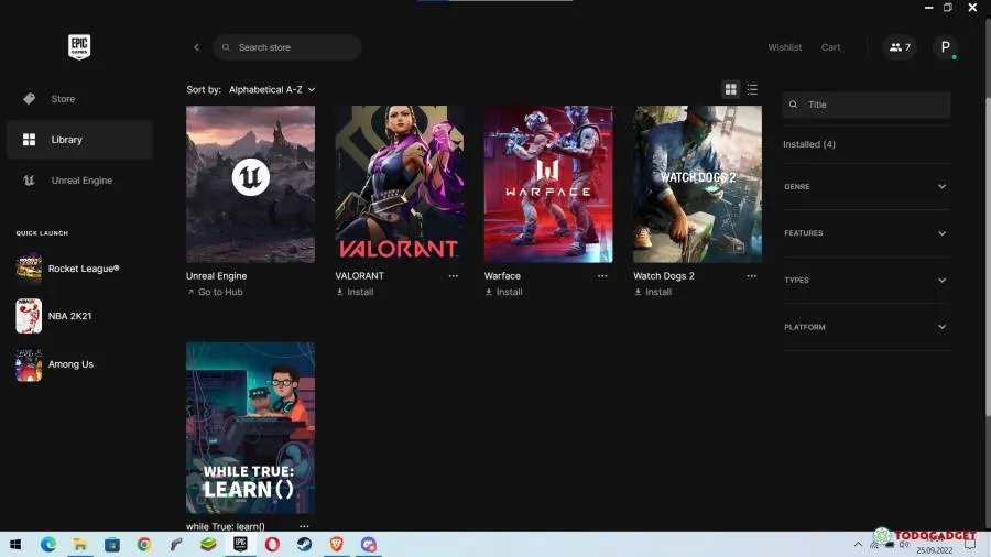 فروشگاه اپیک گیمز