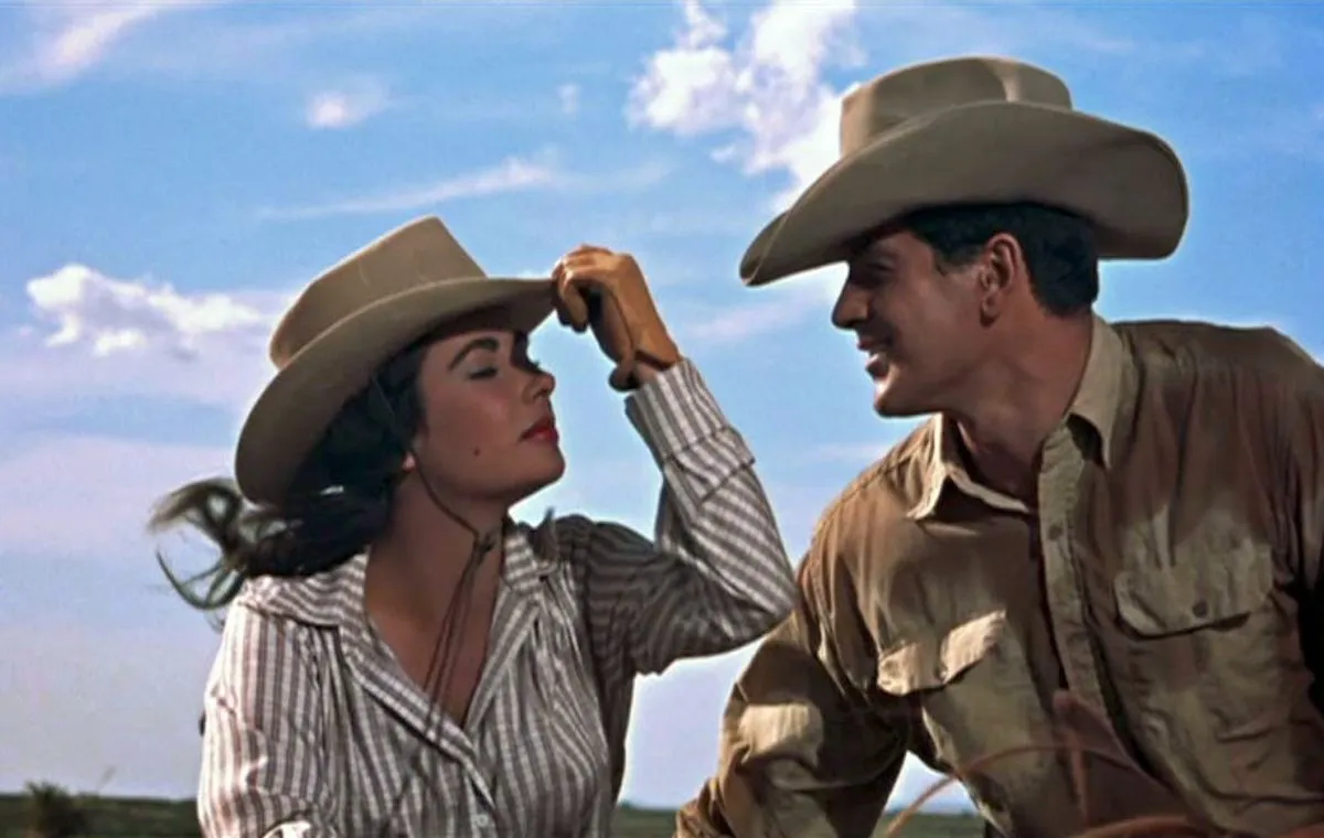 لزلی بندیکت در فیلم «غول» زنان قهرمان فیلمهای وسترن